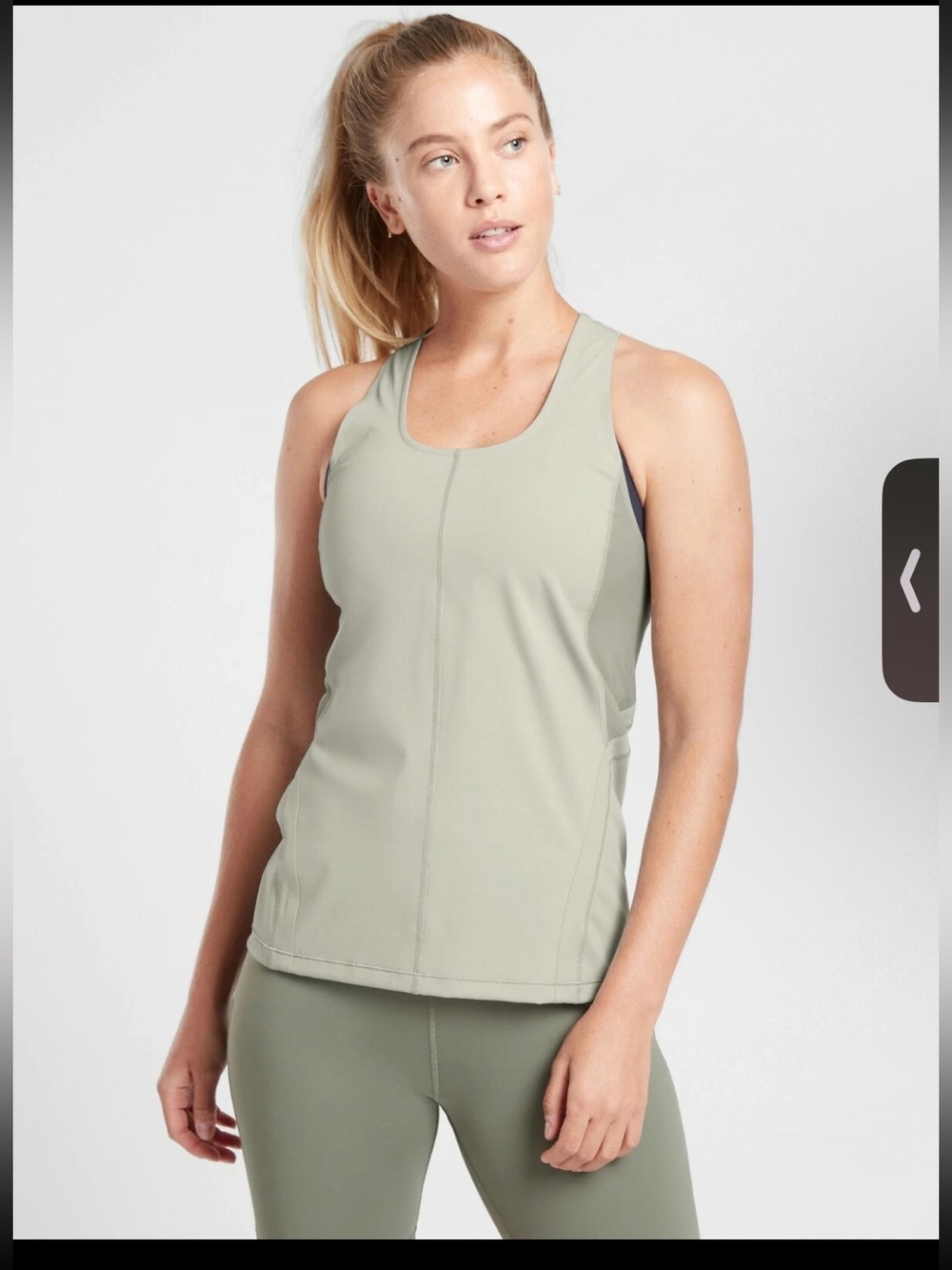 Athleta Intensity workout Tank top color Sage
XS